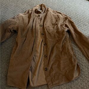 Hollister Tan Corduroy Shirt
